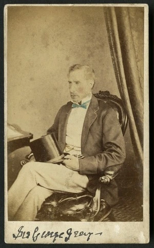 London Portrait Rooms (Dunedin), fl 1864-1875 : Seated portrait of Sir George Grey