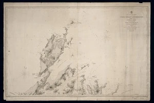 Cook Strait anchorages. Sheet 1, D'Urville Island to the entrance of Queen Charlotte Sound / surveyed by J.L. Stokes, B. Drury and the officers of H.M.S. Acheron & Pandora 1849-53 ; engraved by J. & C. Walker.