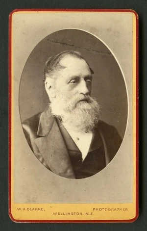 Clarke W H fl 1878-1884: Portrait of Hon Charles Johnson Pharazyn