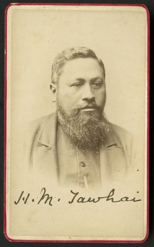 Gibbs, William Brickell (Wellington) fl 1878-1885 :Portrait of Hone Mohi Tawhai 1834-1894