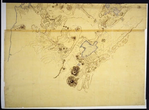 [Hochstetter, Christian Gottieb, Ferdinand von, 1829-1884] : [Map of the southern part of the province of Auckland] [ms map]. [1859?]