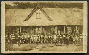 Photograph of Fijian soldiers on parade
