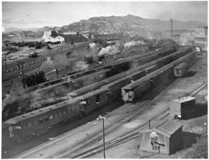 Railway yards at Lambton station, Wellington