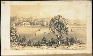 Wicksteed, Emma Ancilla, 1811?-1869 :Brooklands, the residence of Henry King Esq. R.N. Drawn by Mrs Wickstead [sic]; Ford & George, Lith., 54 Hatton Garden, [1849].