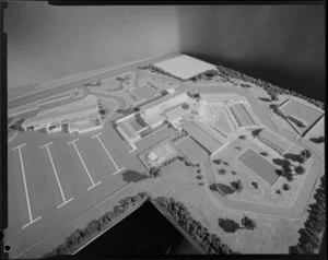 Site model for Masterton Hospital, by Ministry of Works