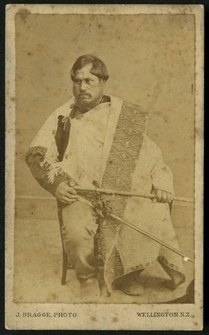 Bragge, James fl 1865-1875 : Photograph of Te Poihipi Tukairangi