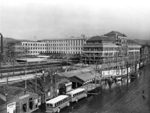 Old and new railway stations, Wellington