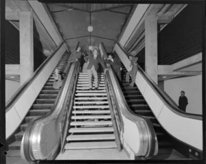 Internal escalators and stairs, overseas terminal, Clyde Quay, Wellington harbour