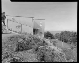 Squash courts, probably the John Reid Squash Centre, Kelburn, Wellington