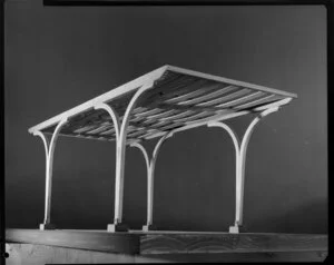 Architect's concept model of Carter Merchants, Tawa, Wellington