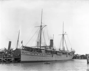 View of R.I.M.S.Dalhousie at Wellington Wharf
