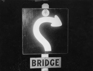 Bridge road sign