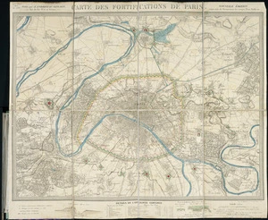 Carte des fortifications de Paris