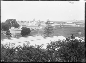 View of the Auckland Exhibition from Auckland Hospital