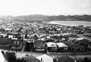 Part 1 of a 3 part panorama of Lyall Bay, Wellington