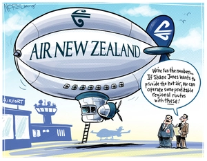 [Air New Zealand zeppelin could fly regional routes if Shane Jones provides hot air]