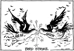 Heath, Eric Walmsley, 1923- :Bird strike. [3 July 1986].