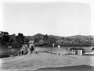 Bridge over an unidentified river, probably in the Canterbury region