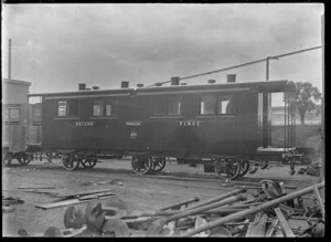 Railway carriage "C" 213, at the Dunedin Exhibition, 1925.