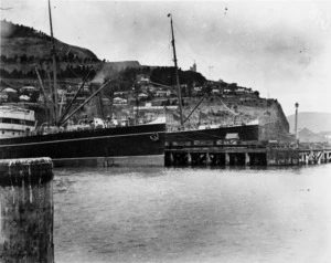 Ships Wimmera and Mararoa berthed at Lyttelton