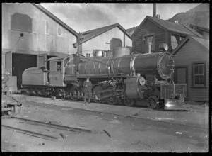 "X" class (compound) steam locomotive 588, 4-8-2 type.