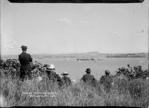 Viewing the Ponsonby Regatta from Northcote Point, Auckland