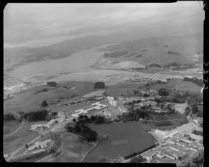 Hanson & Baigent, Porirua Mental Hosp[ital] buildings & Todd Motors buildings