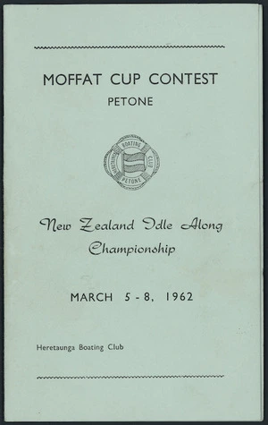 Programme cover - Moffat Cup Contest