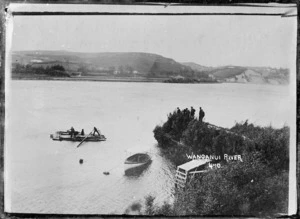 Looking across the Whanganui River to Shakespeare's Cliff