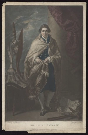 West, Benjamin, 1738-1820 :Sir Joseph Banks Bt. Painted by Benjamin West. Engraved by J R Smith. London Molteno Colnaghi, 1788.