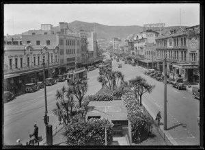 Courtenay Place, Wellington, taken from Taranaki Street