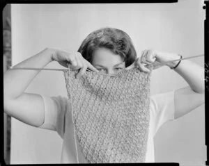 T.V. shots of knitwear