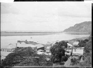 View of Whakatane towards the mouth of the Whakatane River