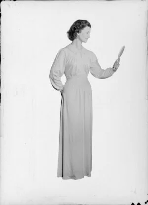 Unidentified Female Model in Night Gown