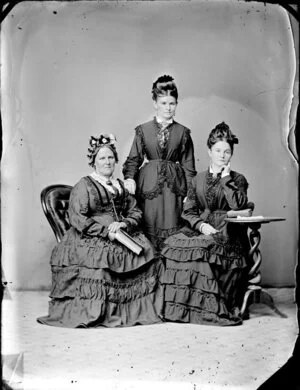 Three unidentified women