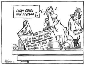 Hubbard, James, 1949- : "Clean greed New Zealand?." 14 April 2011