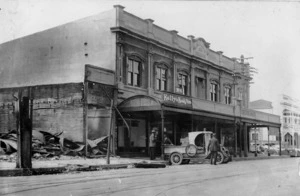 Williams Buildings, Hastings Street, Napier after the 1931 earthquake