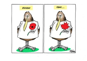Yesterday. ANZAC. Today. Canada