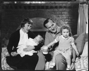 Richard and Edith Campion, with their daughters Anna and Jane