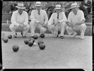 Seatoun lawn bowling team champion four, Wellington