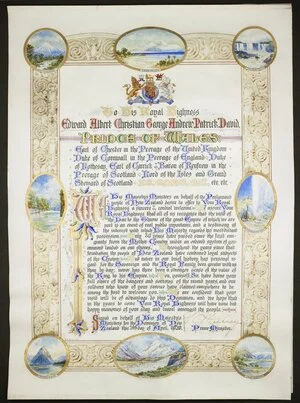 Windsor, Edward, Duke of, 1894-1972 : Illuminated scroll / William Rose Bock