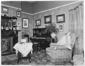 Living room of Clovelly, Wadestown, Wellington