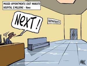 Hawkey, Allan Charles, 1941- :Missed appointments cost Waikato Hospital $ millions - News'. 29 April 2011