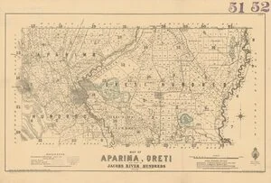 Map of Aparima, Oreti and part of Jacobs River hundreds [electronic resource] / drawn by W. Deverell, July 1896.