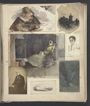 Hodgkins Family :Hodgkins Family Album 2, p. 65. [Various pictures. 1880s]