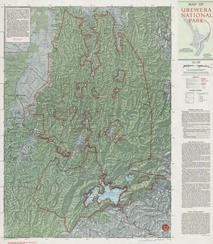 Map of Urewera National Park.