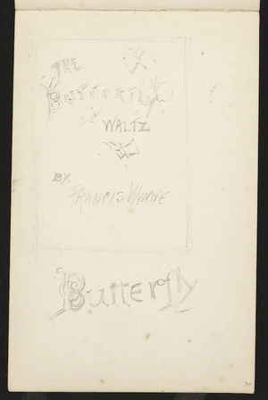 Hill, Mabel, 1872-1956 :The butterfly waltz by Francis Wynne. [December 1894?]