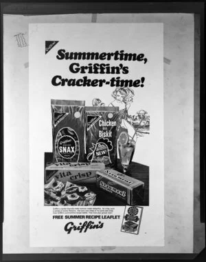 Dormer Beck, Griffins Crackers advertisement