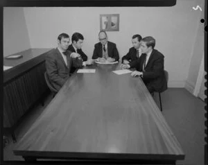 Kenyon, Brand and Riggs, Men at table