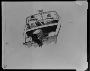 Kenyon Brand & Riggs (KBR), copy negative - boat